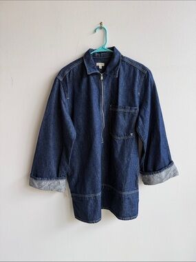 Pilcro Indigo Denim Zip Jacket